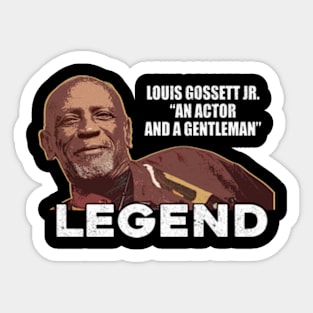 Louis gossett jr  - an actor and a gentleman Sticker